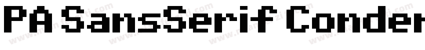 PA SansSerif Condensed Regular字体转换